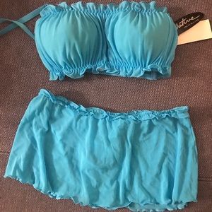 Blue bra set